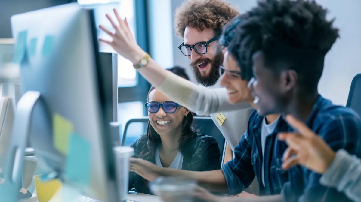 Startup sustentável em reunião